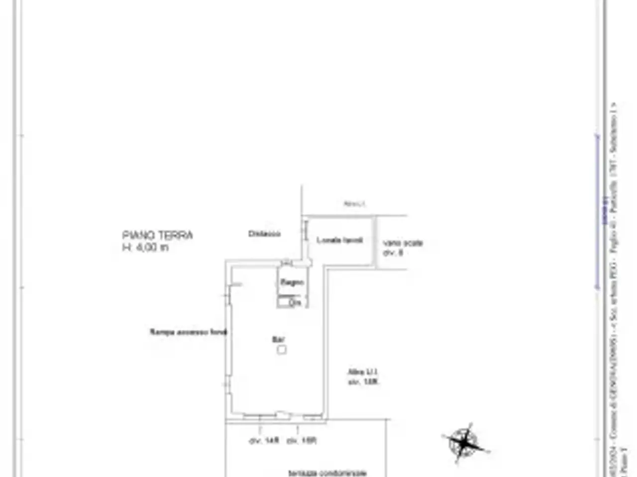 Negozio in Via Camillo Vianson 14r, Genova, {3} - Planimetria 1