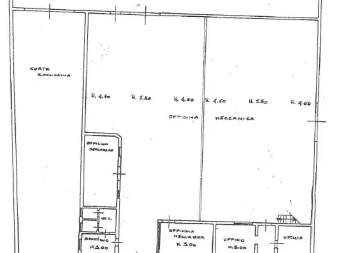Capannone in Viale Sant' Eufemia 52, Brescia, {3} - Planimetria 1