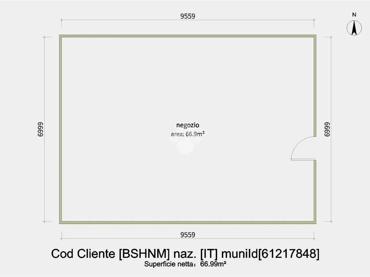 Negozio in Via San Nicola  Tolentino 25, Lumezzane, {3} - Planimetria 1