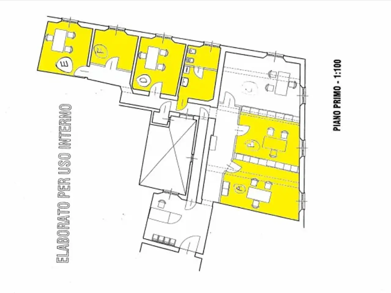 Ufficio in Via Monte Grappa 11, Bologna, {3} - Planimetria 1