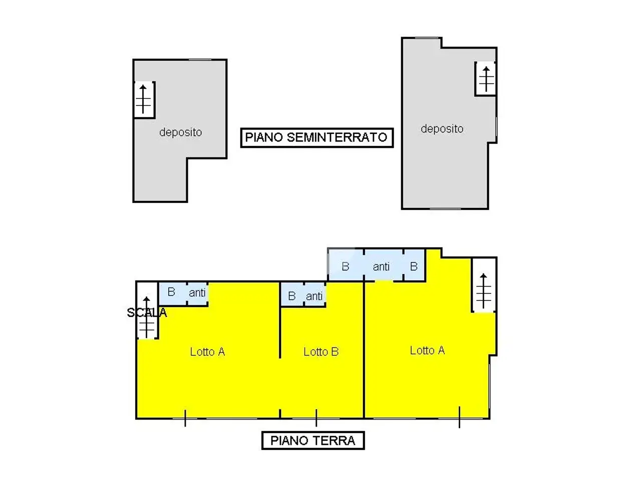 Negozio in Via Po 7, Alba Adriatica, {3} - Planimetria 1