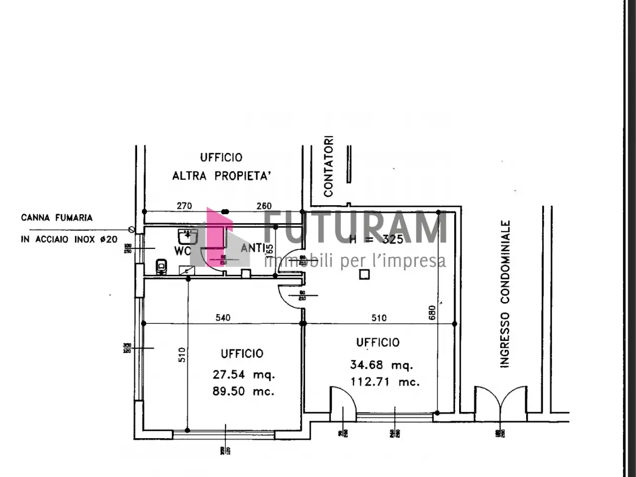 Ufficio in Via Roma 1, Selvazzano Dentro, {3} - Planimetria 1