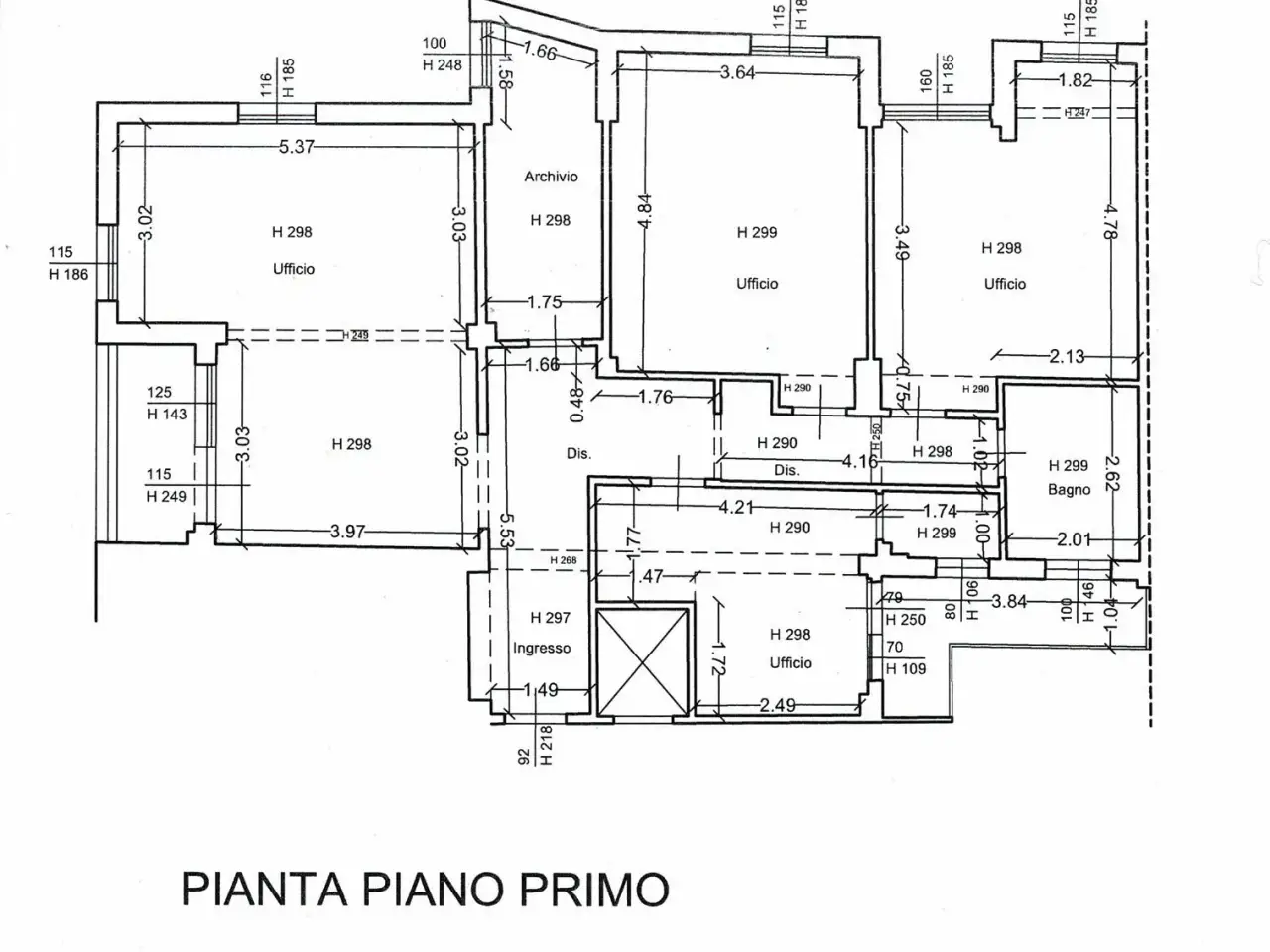 Ufficio in Via San Faustino 49, Pontedera, {3} - Planimetria 1