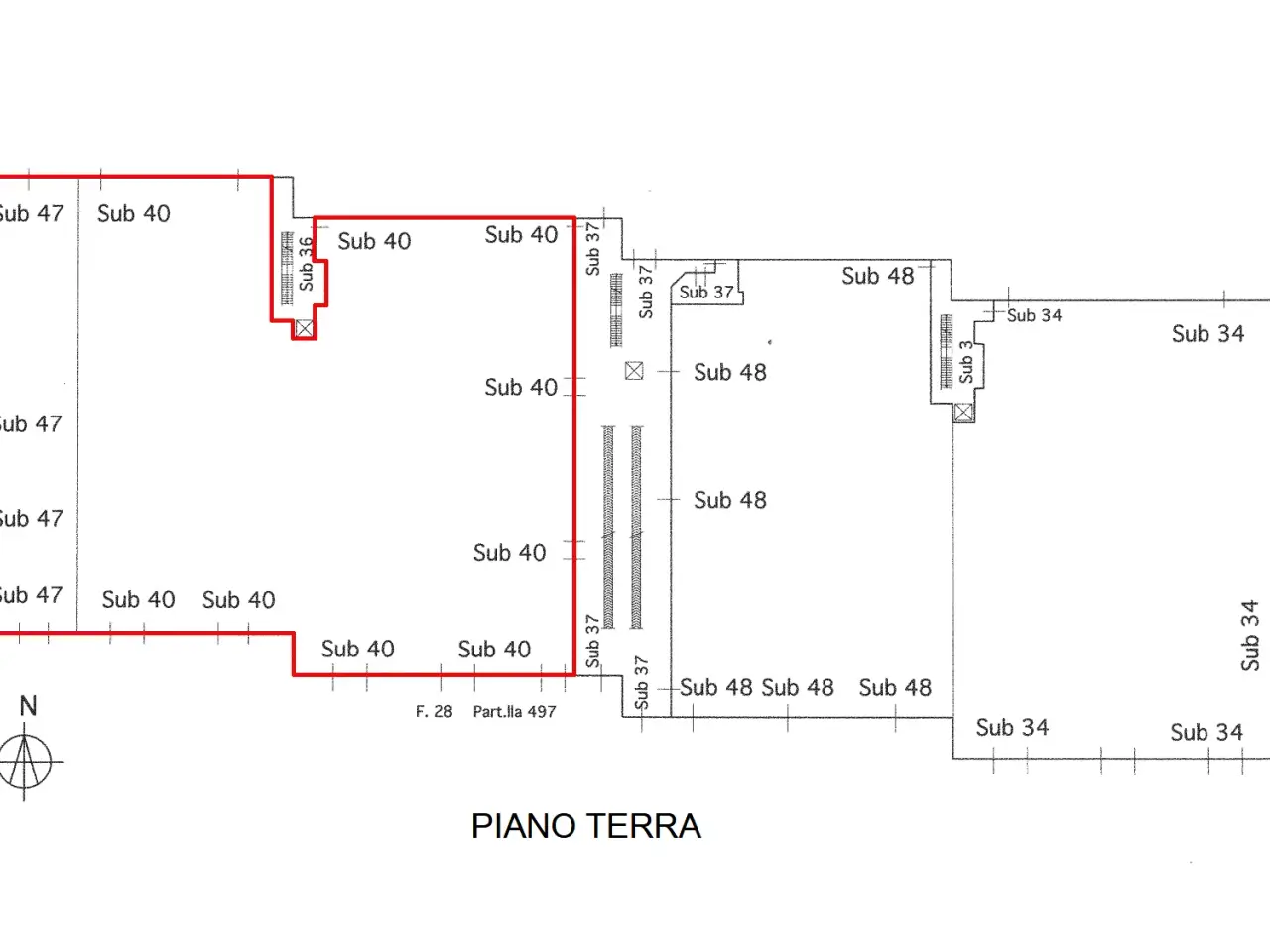 Palazzina commerciale in Via Einaudi, Civitanova Marche, {3} - Planimetria 1