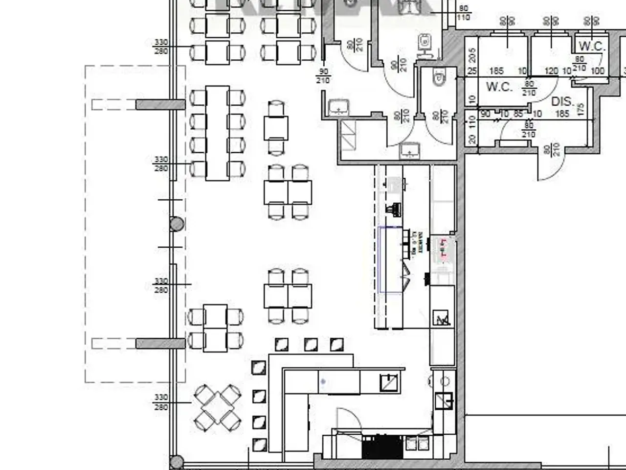Bar in Via Kennedy 21, Venegono Inferiore, {3} - Planimetria 1