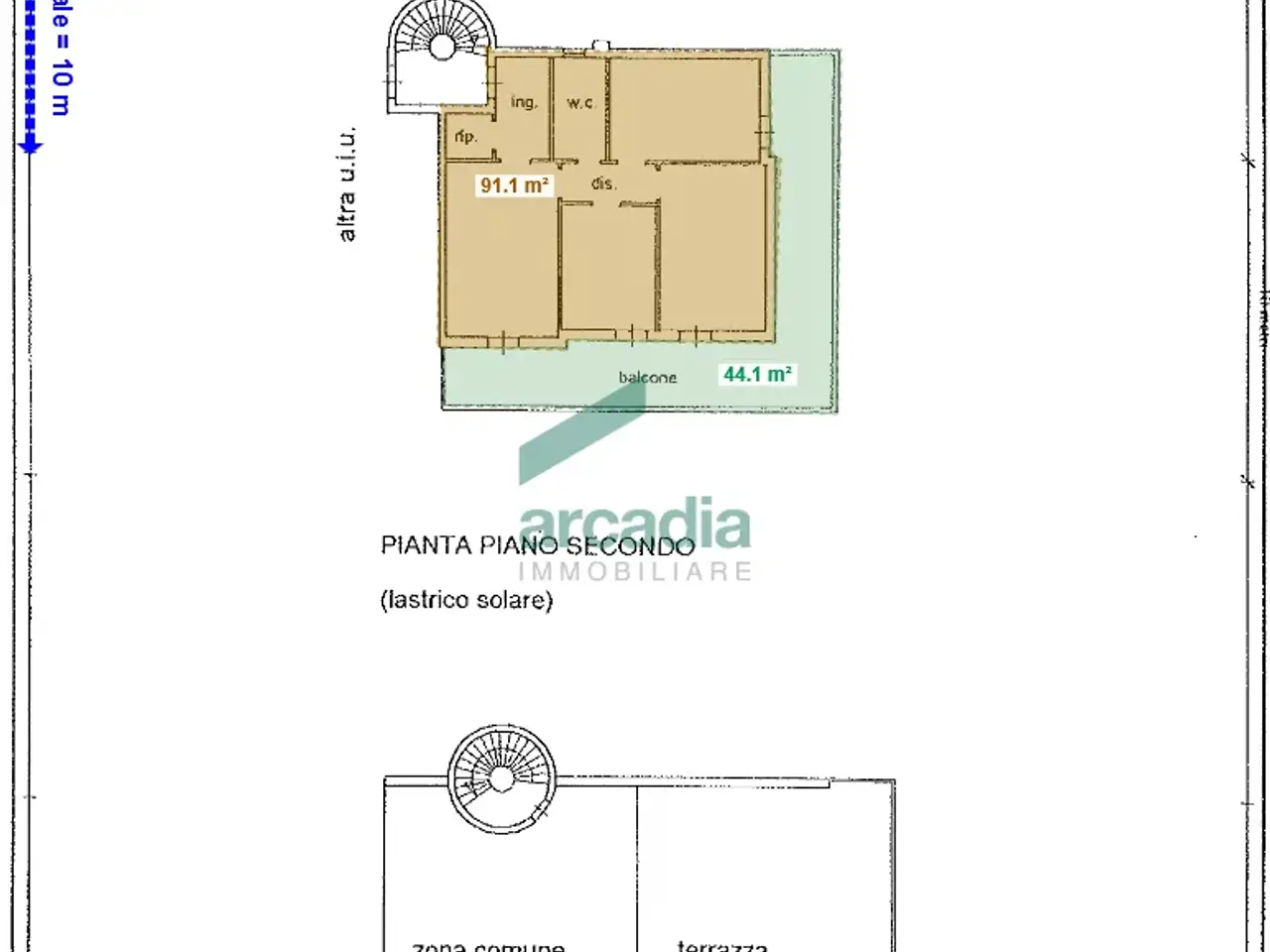 Ufficio in Via San Giorgio Martire 22, Bari, {3} - Planimetria 1