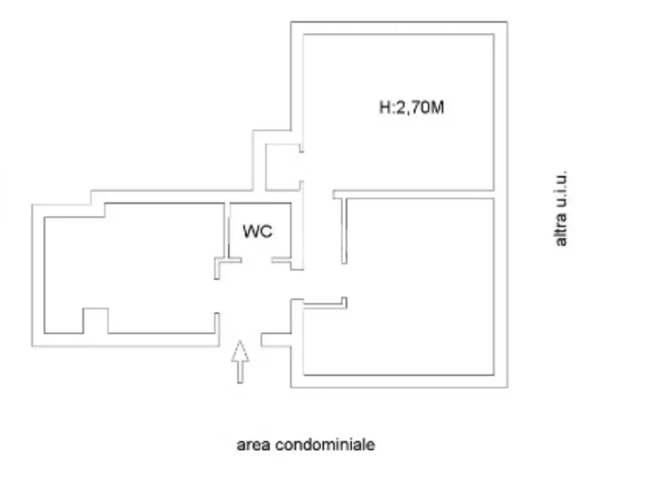 Ufficio in Via Bernardo Cavallino 74, Napoli, {3} - Planimetria 1