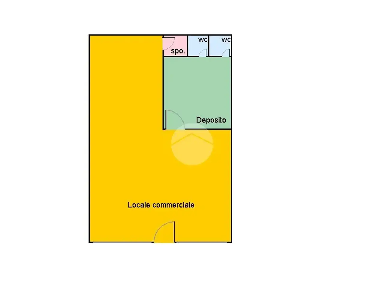 Negozio in Viale Bonomi 55, Cassino, {3} - Planimetria 1