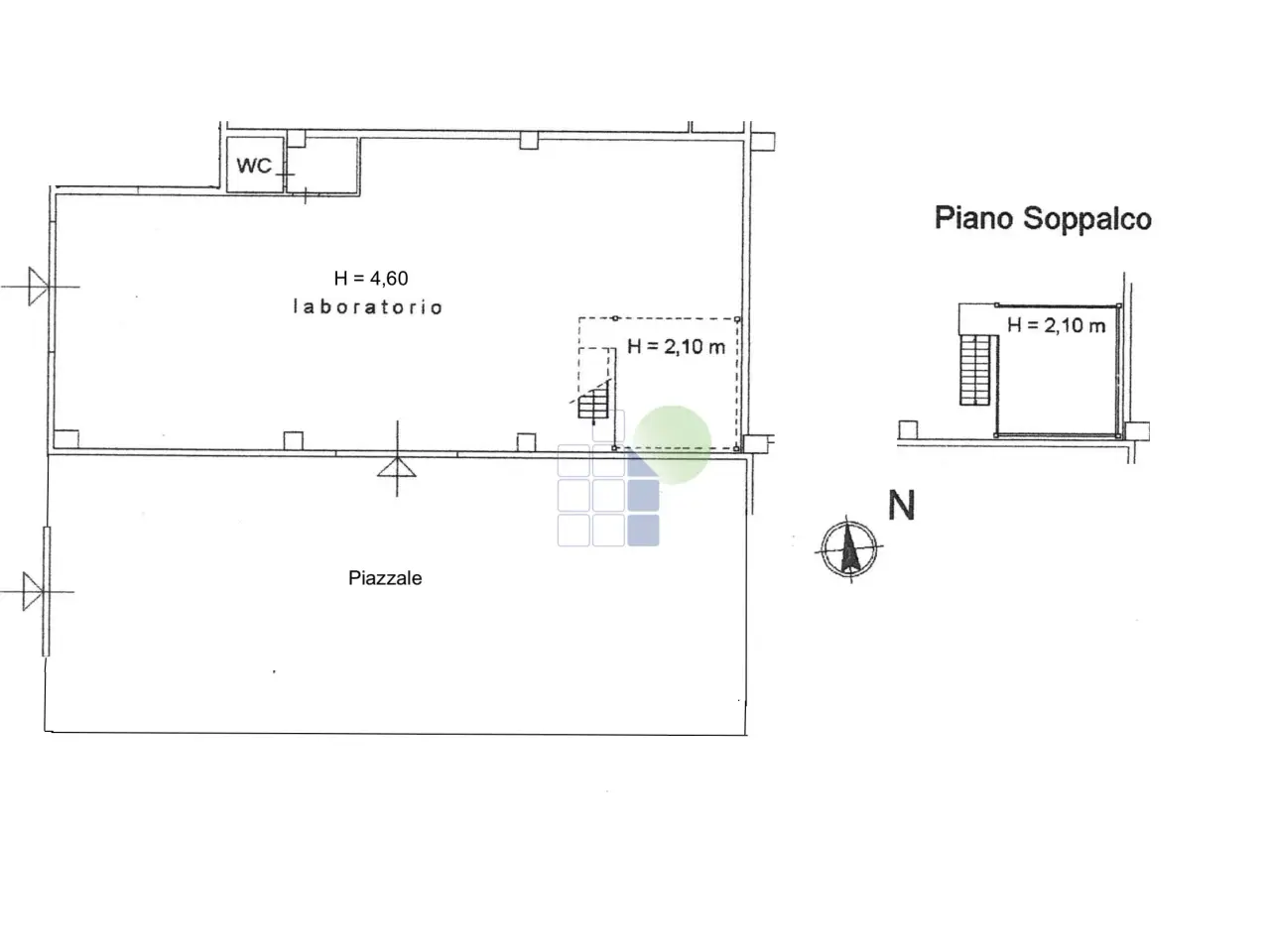Capannone in Via degli Arrotini 12, Livorno, {3} - Planimetria 1