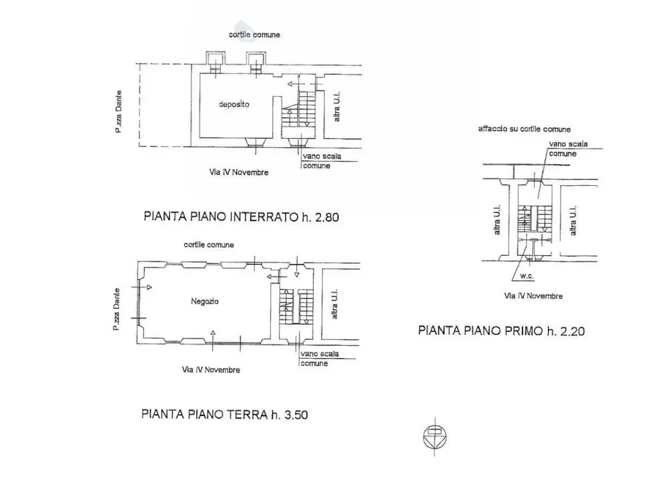 Negozio in Vicolo S. Ambrogio, Ronco Briantino, {3} - Planimetria 1