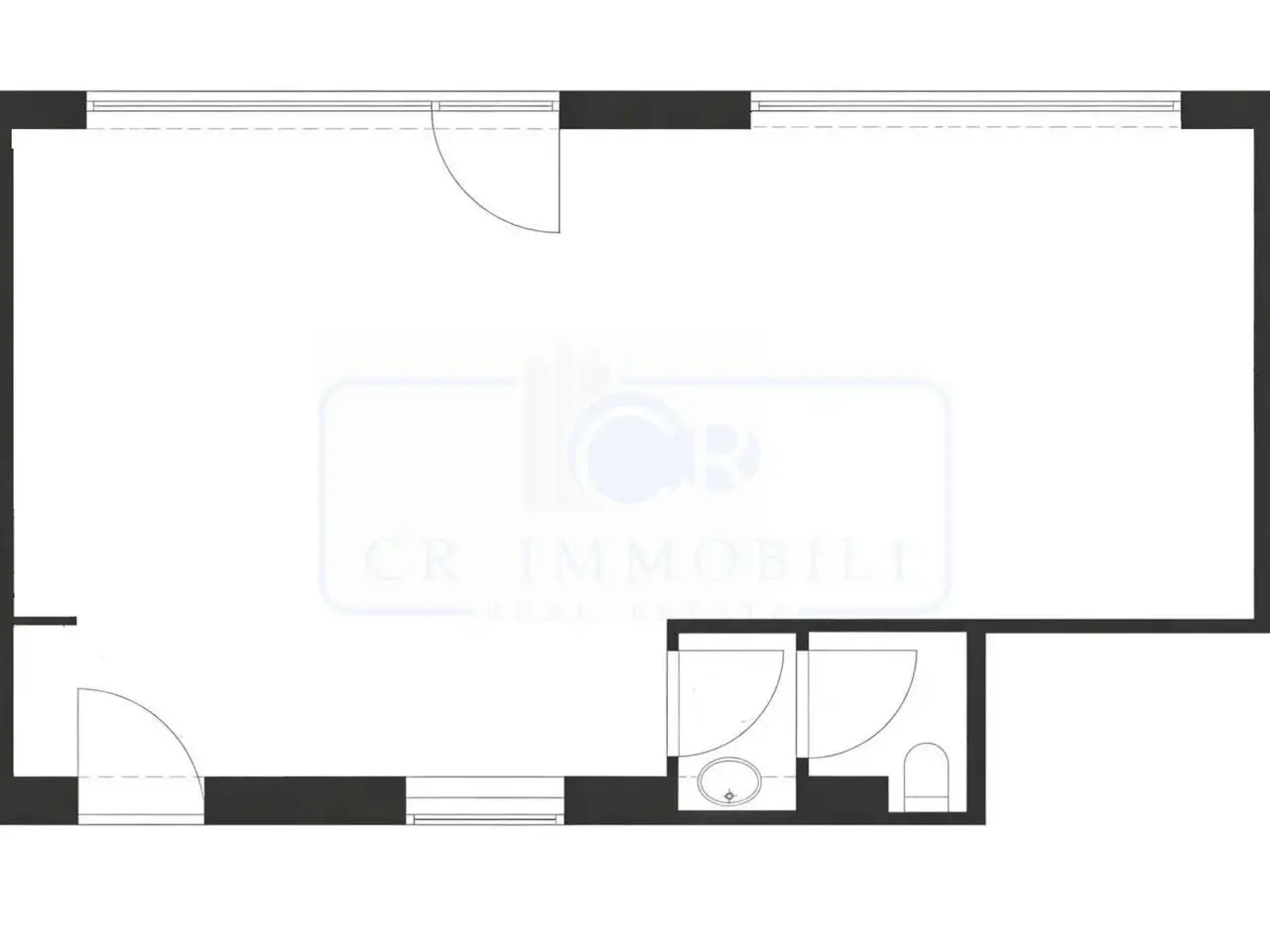 Negozio in Via Magenta 4, Bollate, {3} - Planimetria 1