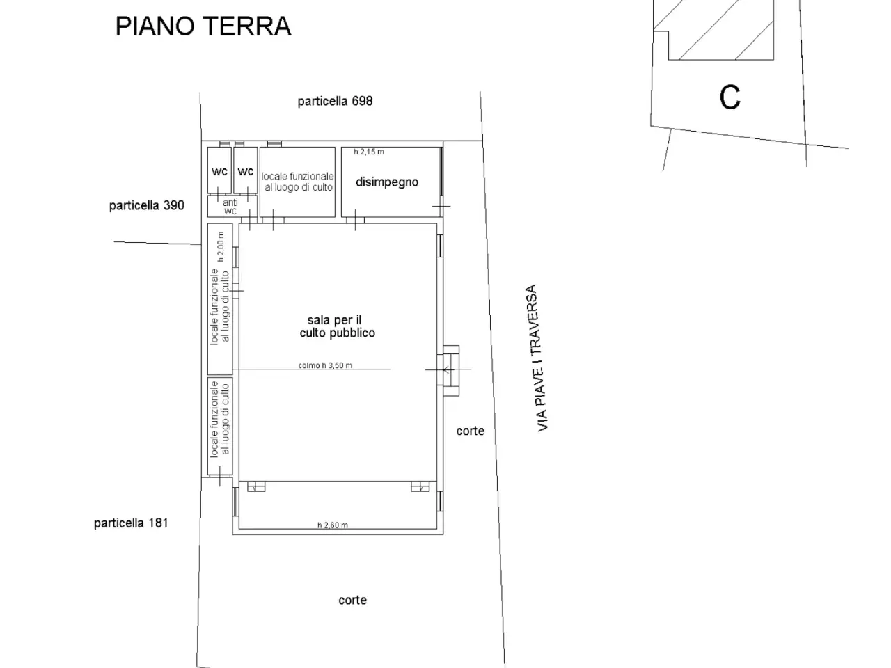 Immobile commerciale in Via Piave 18, Carlentini, {3} - Planimetria 1