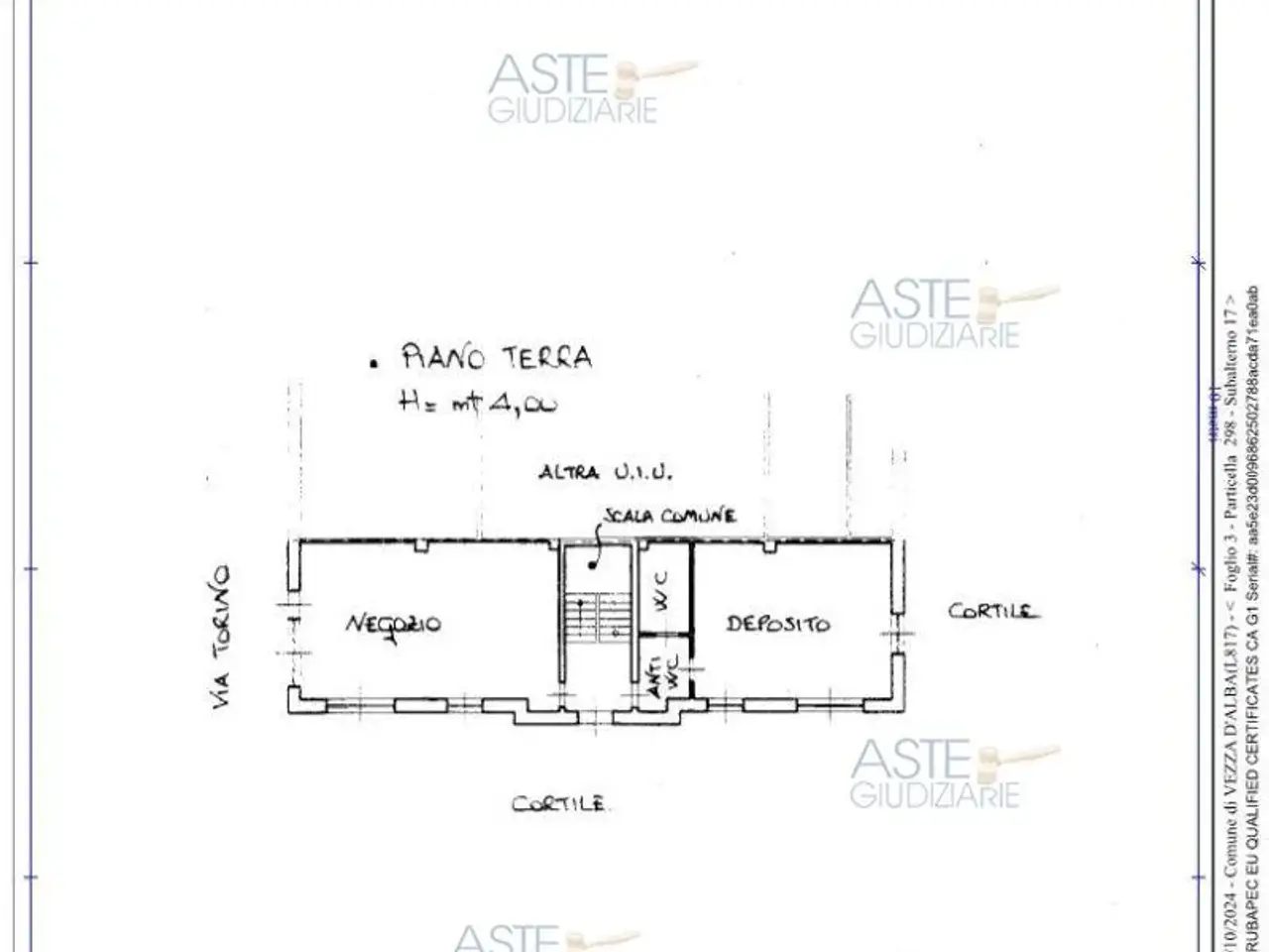 Negozio in Via Torino, 32, 12040 Vezza d'Alba Cn, Italia 32, Vezza D'Alba, {3} - Planimetria 1