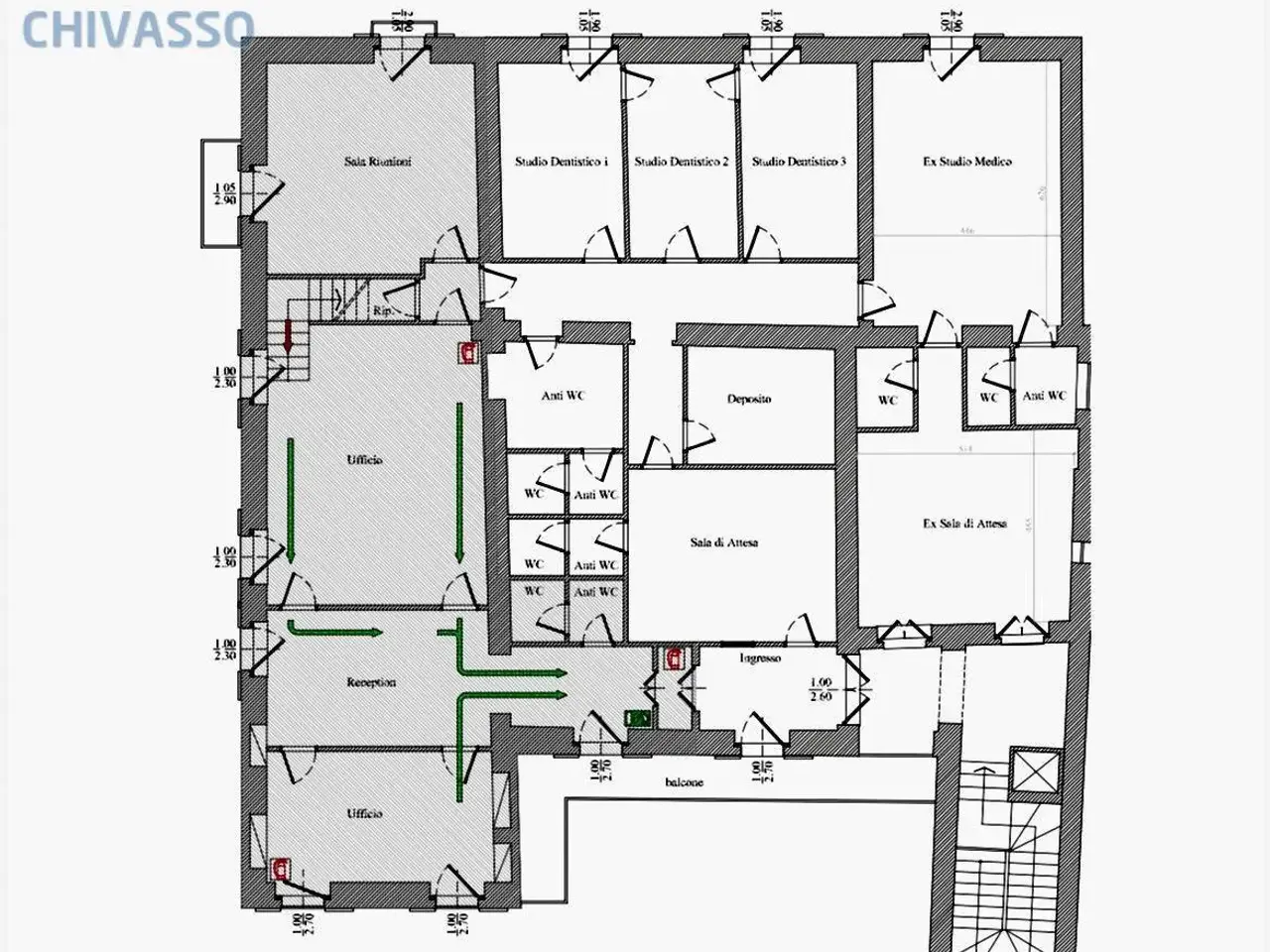Ufficio in Via Torino, Chivasso, {3} - Planimetria 1