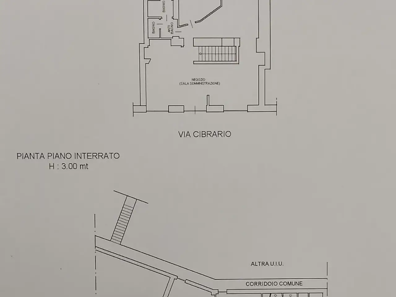 Negozio in Via Luigi Cibrario 9, Torino, {3} - Planimetria 1
