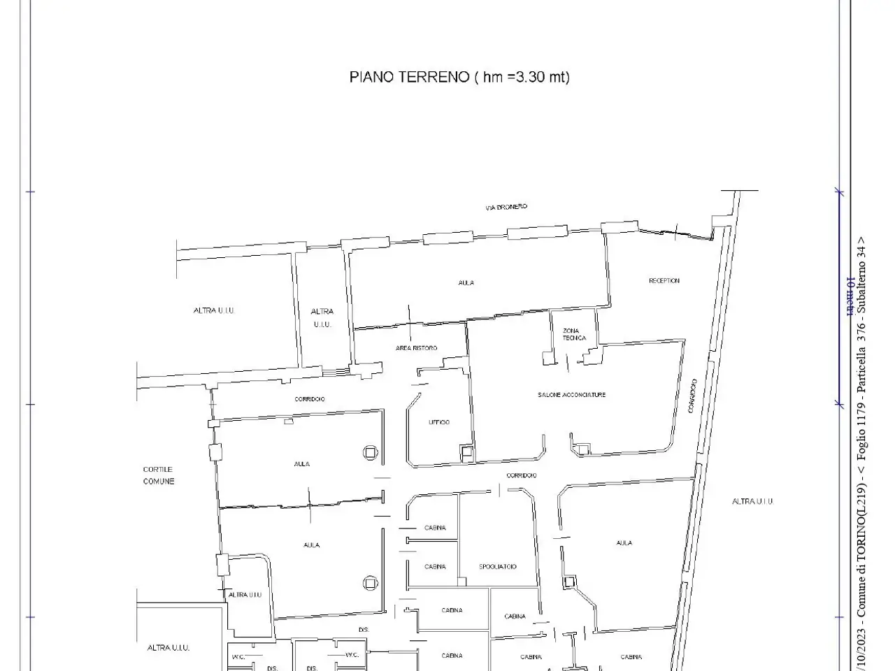 Locale commerciale in Via Dronero 6, Torino, {3} - Planimetria 1