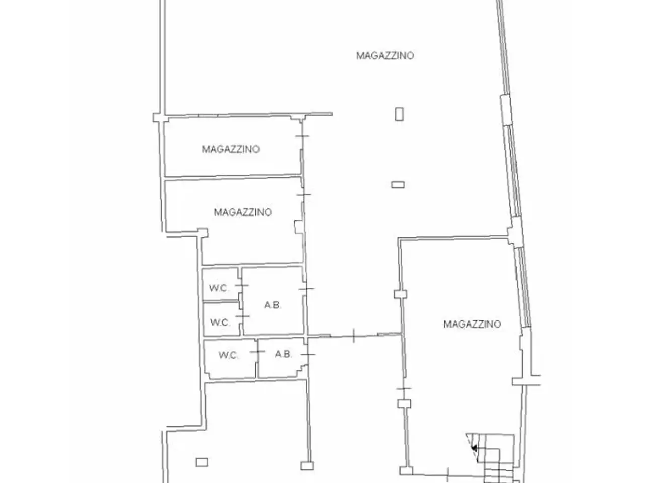 Palazzina commerciale in Via Nazionale Adriatica Nord 444, Pescara, {3} - Planimetria 1
