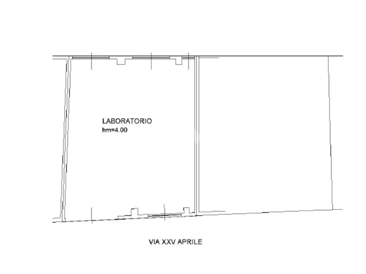 Laboratorio in Via XXV Aprile 8, Zelo Buon Persico, {3} - Planimetria 1