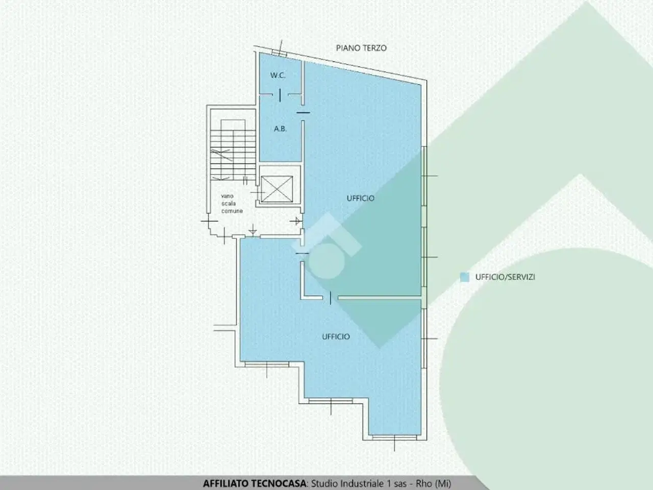 Ufficio in Via Pregnana 32, Cornaredo, {3} - Planimetria 1