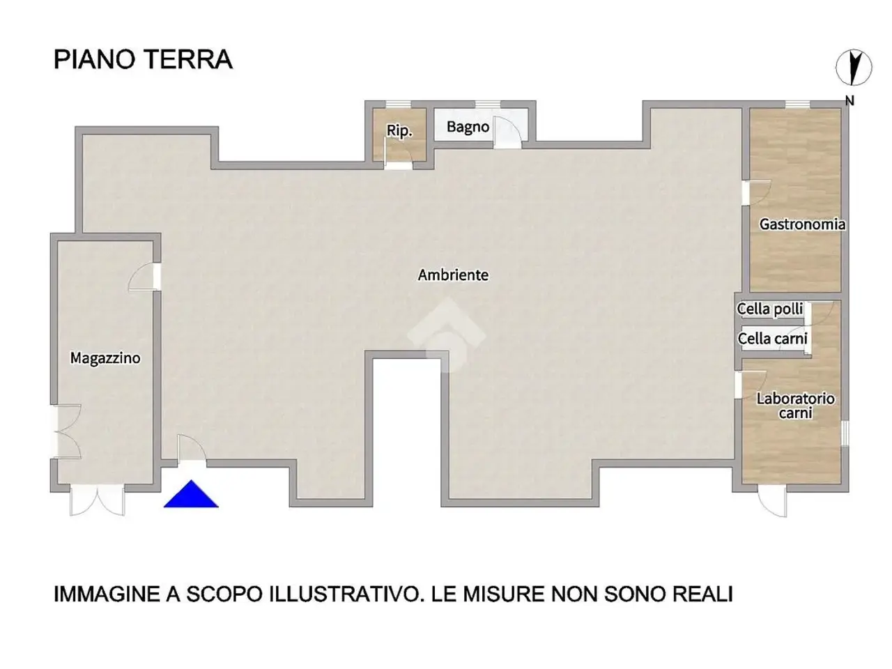 Negozio in Via Calabria 5, Alba Adriatica, {3} - Planimetria 1