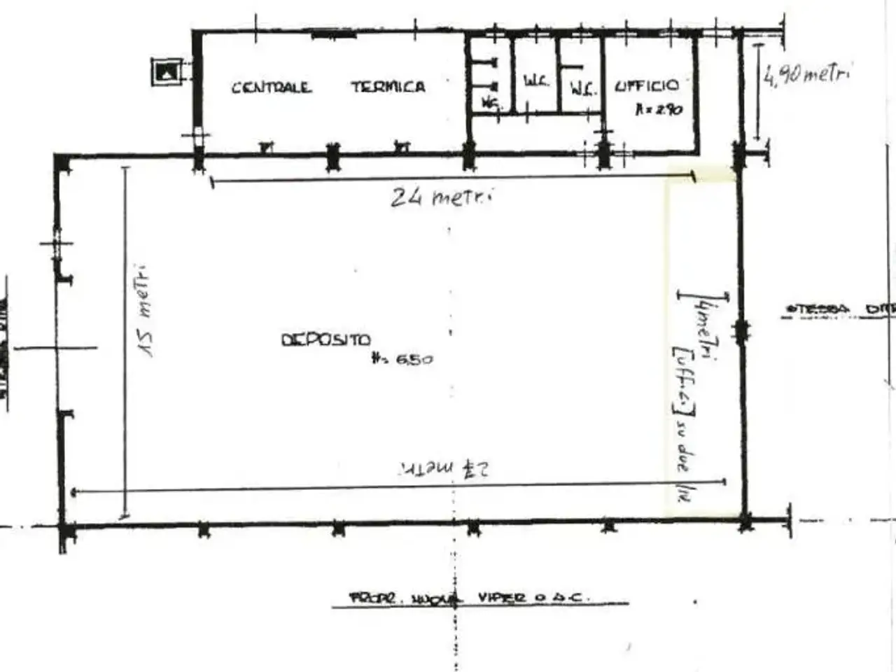 Capannone in Via Donatello 17, Borgaro Torinese, {3} - Planimetria 1
