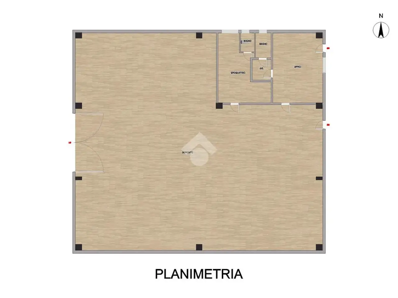 Capannone in Via Aristide Maretti, San Daniele Po, {3} - Planimetria 1