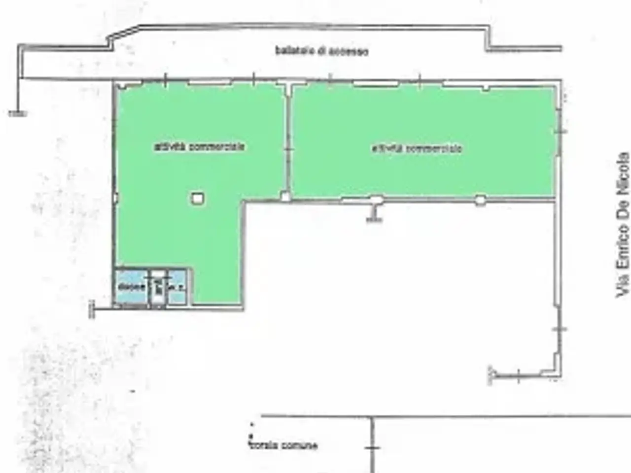 Negozio in Via Avvocato Enrico De Nicola, Trani, {3} - Planimetria 1