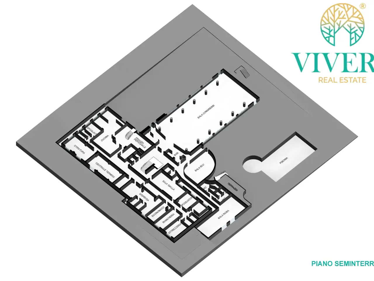 Albergo in Via della Valle, Chianciano Terme, {3} - Planimetria 1