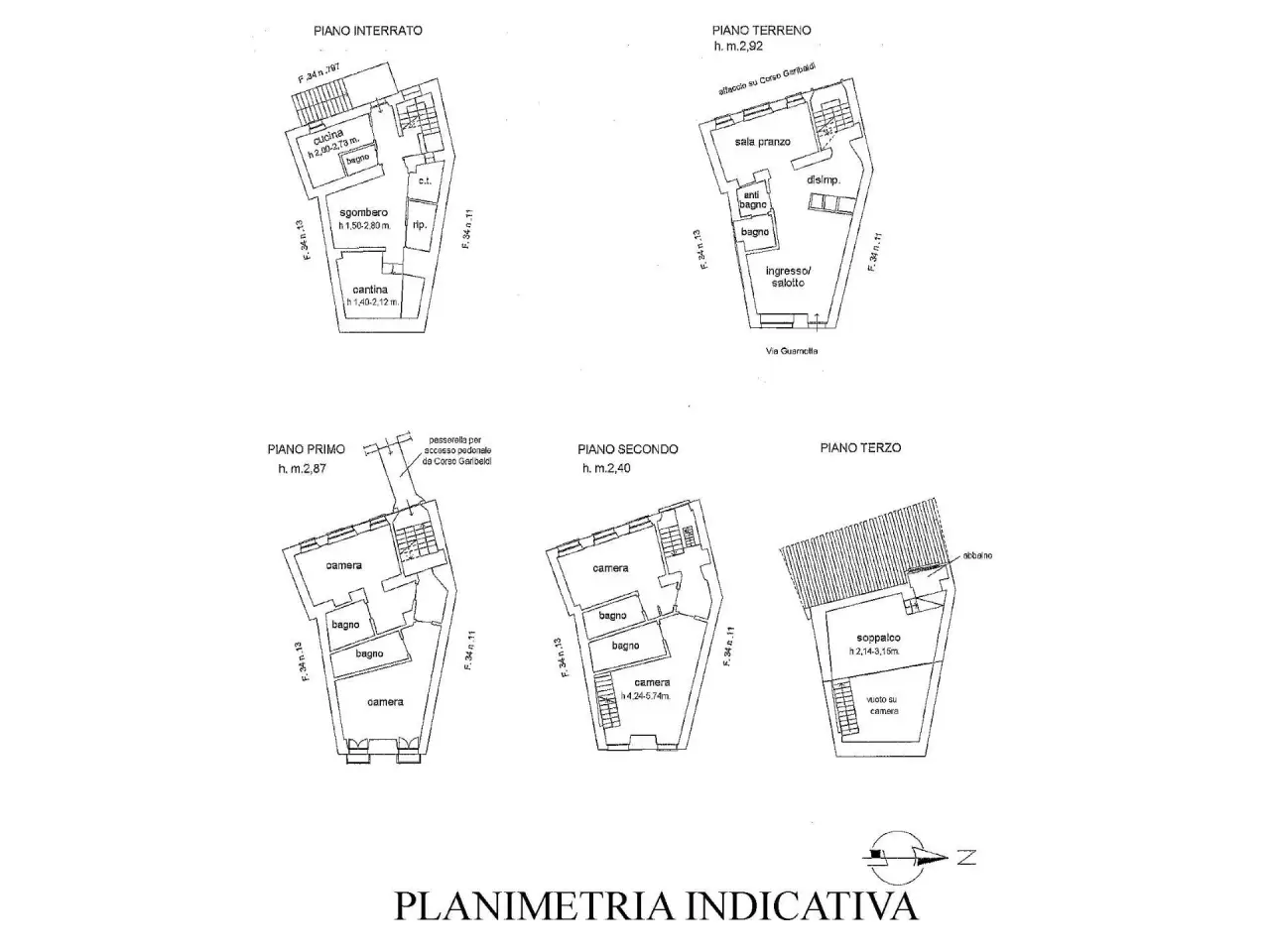 Albergo in Via Elio Guarnotta, Ivrea, {3} - Planimetria 1