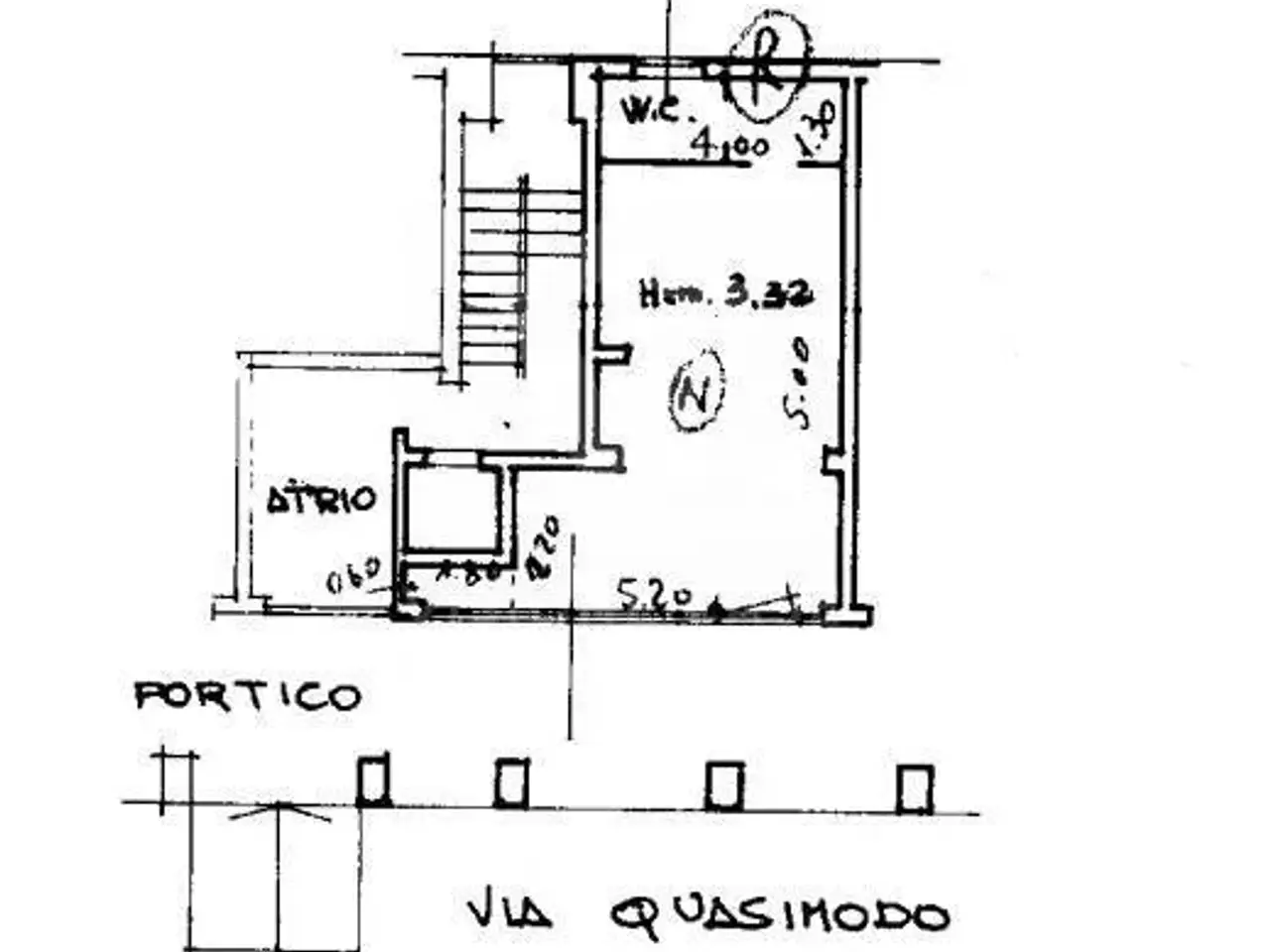 Negozio in Via Quasimodo 2/4, Opera, {3} - Planimetria 1