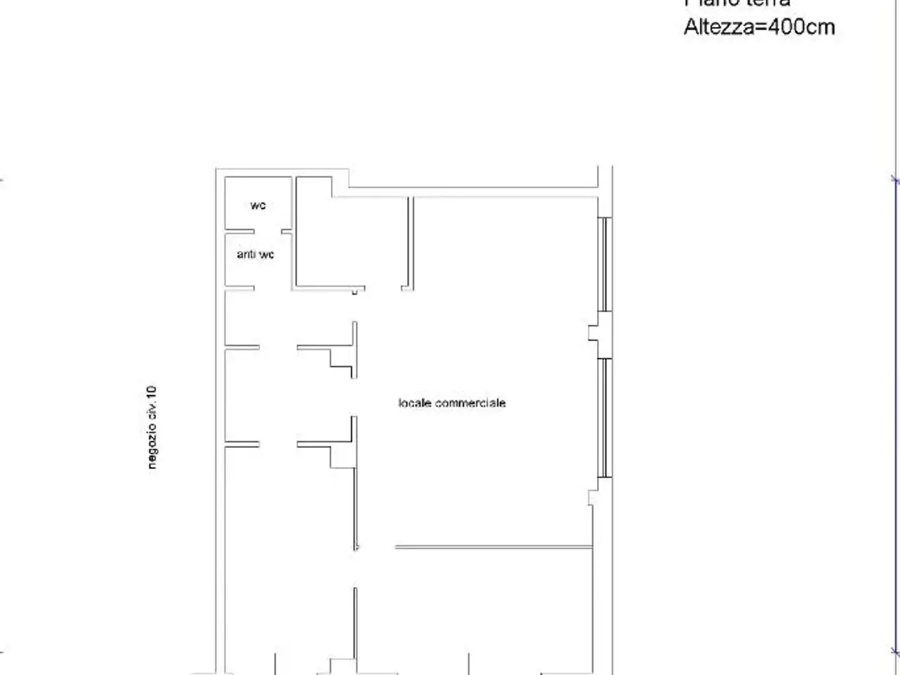 Negozio in Via Raffaele Paolucci 12, Roma, {3} - Planimetria 1
