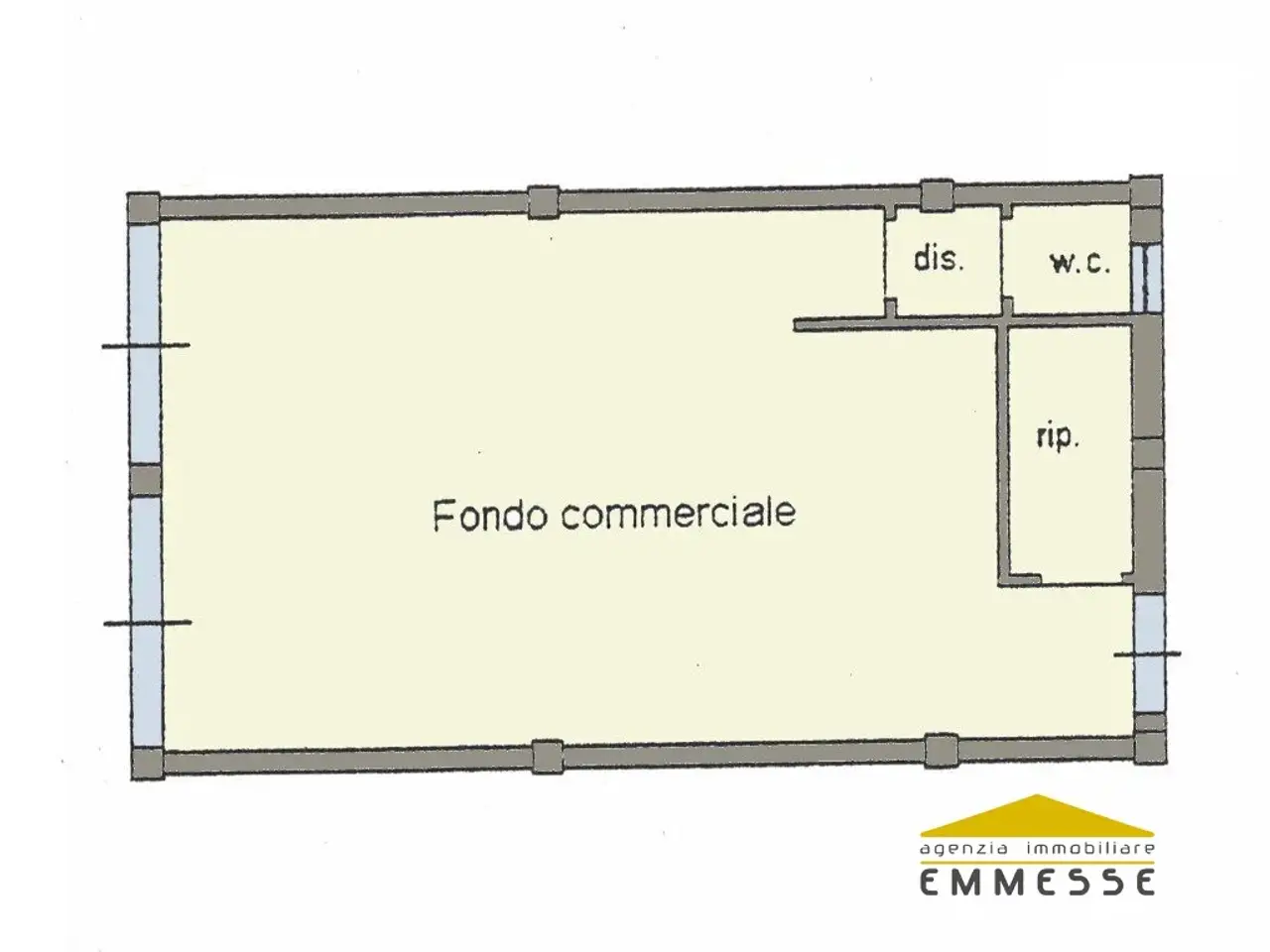 Negozio in , Montignoso, {3} - Planimetria 1