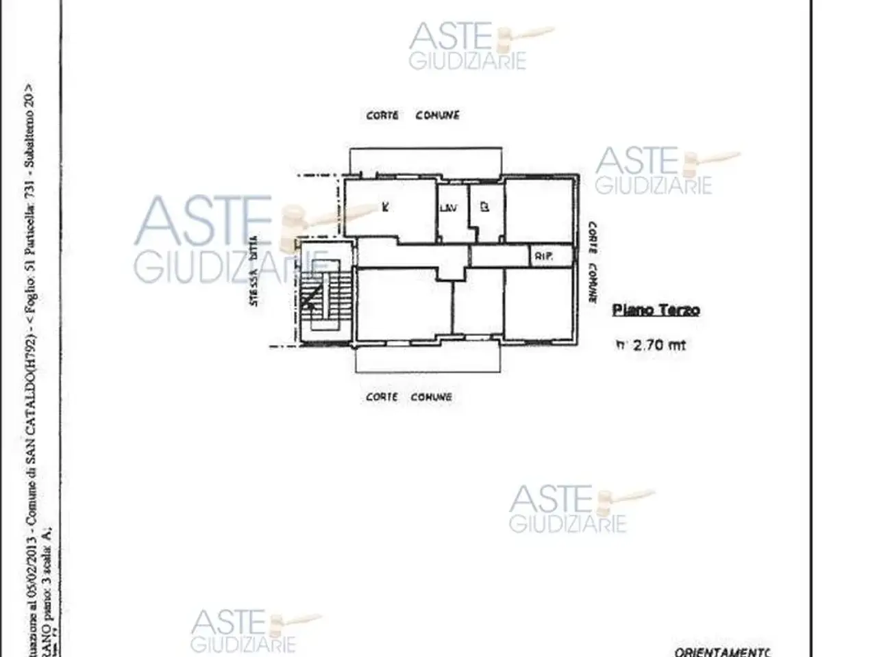Garage in Via Carlo Alberto dalla Chiesa, 8 8, San Cataldo, {3} - Planimetria 1