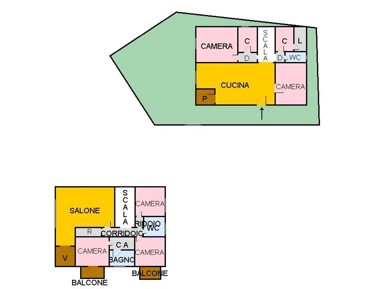 Villa in vendita, Zona Croceverde 1, Palermo - Planimetria 1