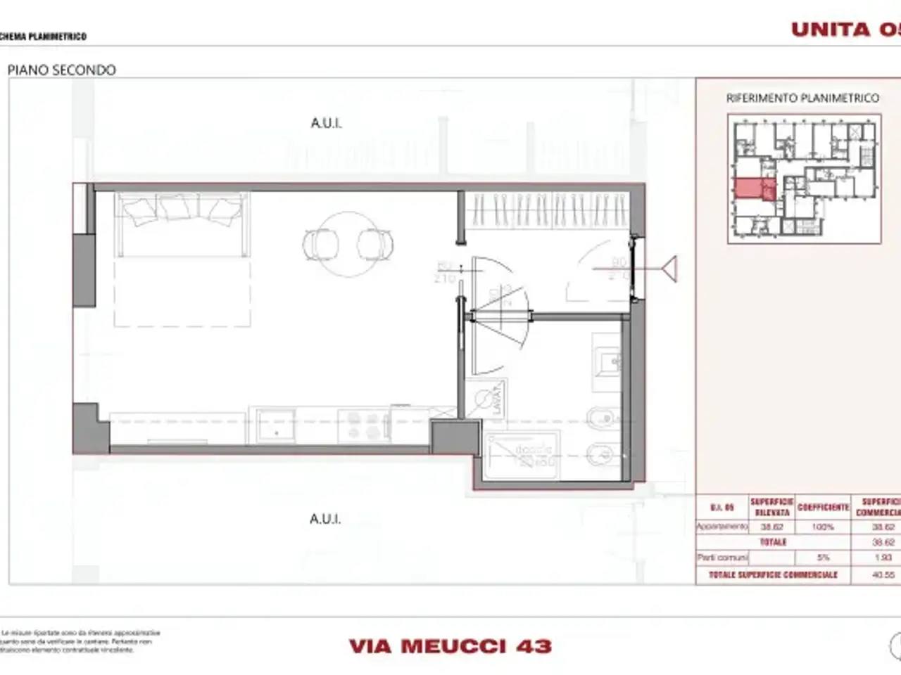 Negozio in Via Antonio Meucci 43, Milano, {3} - Planimetria 1