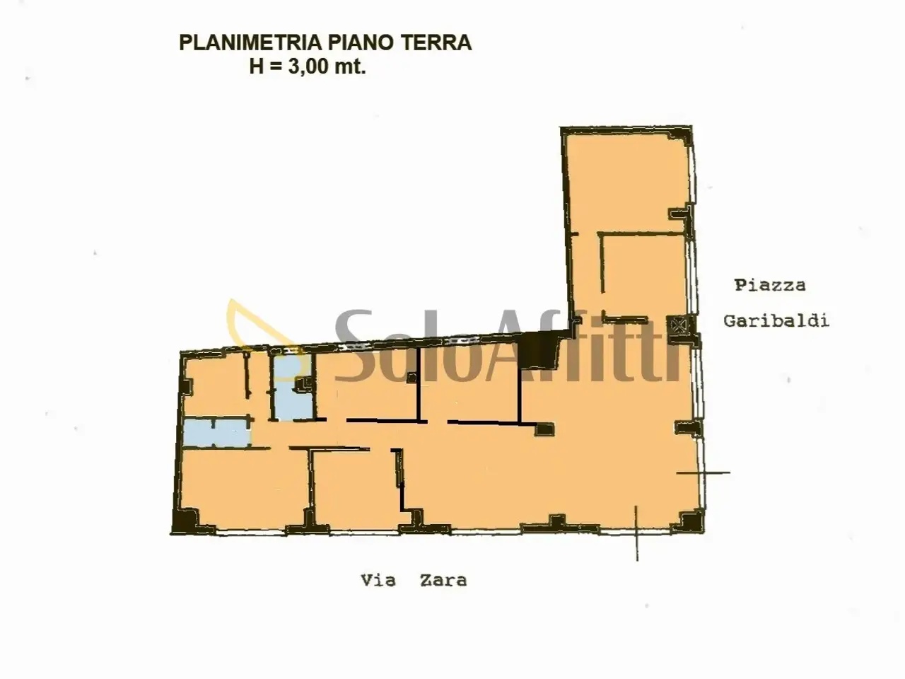 Negozio in Via Nazario Sauro 9, Catanzaro, {3} - Planimetria 1