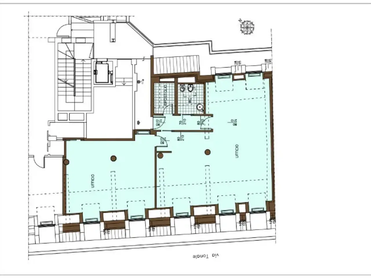 Ufficio in Via Tonale 26, Milano, {3} - Planimetria 1