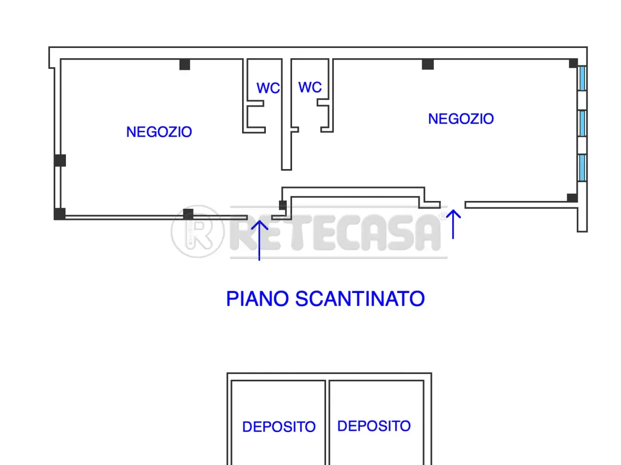 Palazzina commerciale in Borgo Aquileia 25, Palmanova, {3} - Planimetria 1