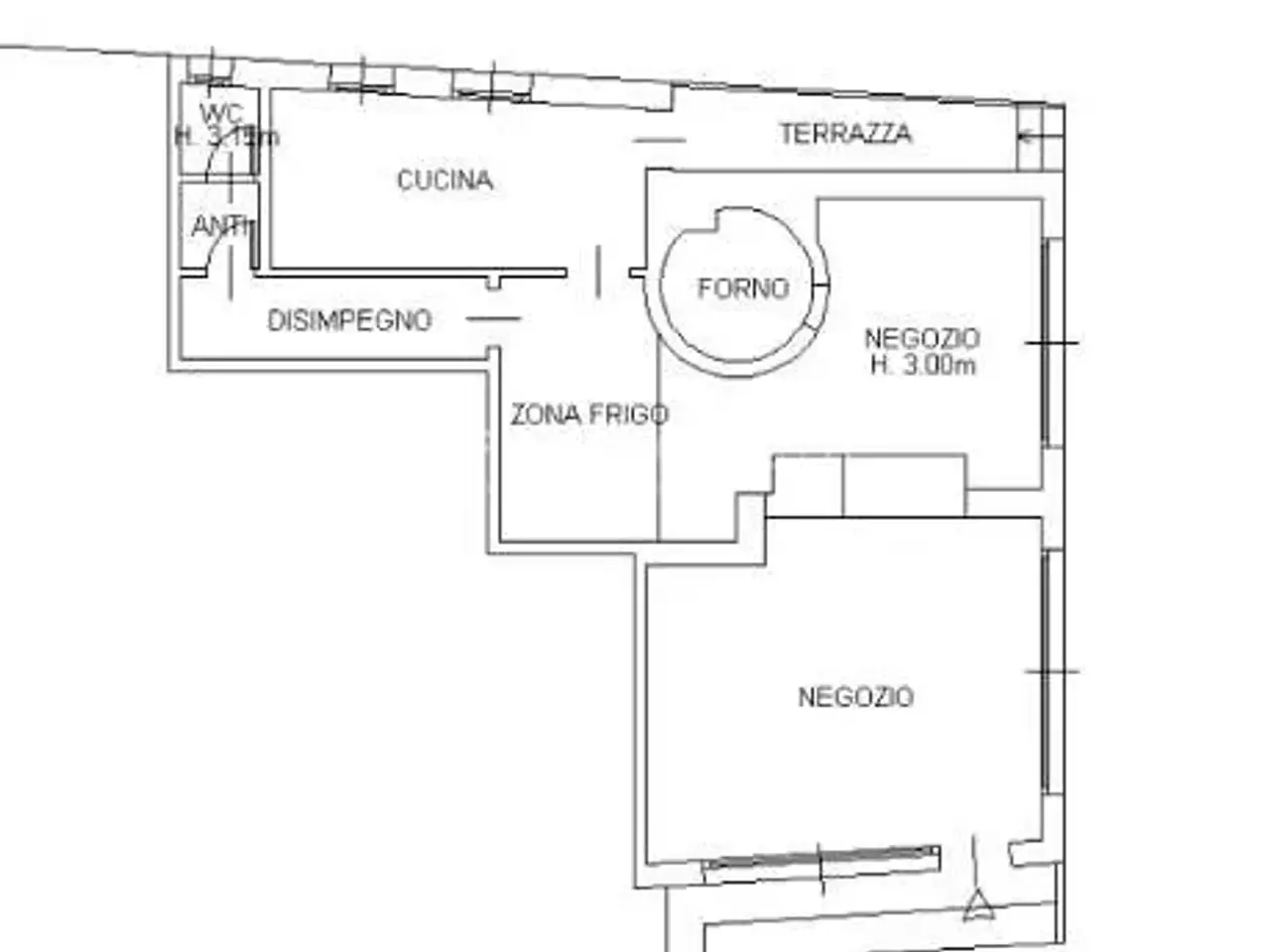 Negozio in Via Sorio 72, Padova, {3} - Planimetria 1