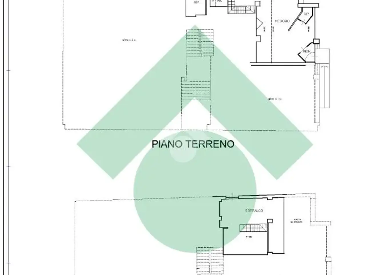 Negozio in Via Laurent Martinet 44, Aosta, {3} - Planimetria 1