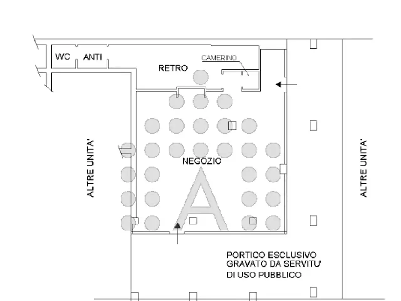 Negozio in Corso delle Terme, Montegrotto Terme, {3} - Planimetria 1
