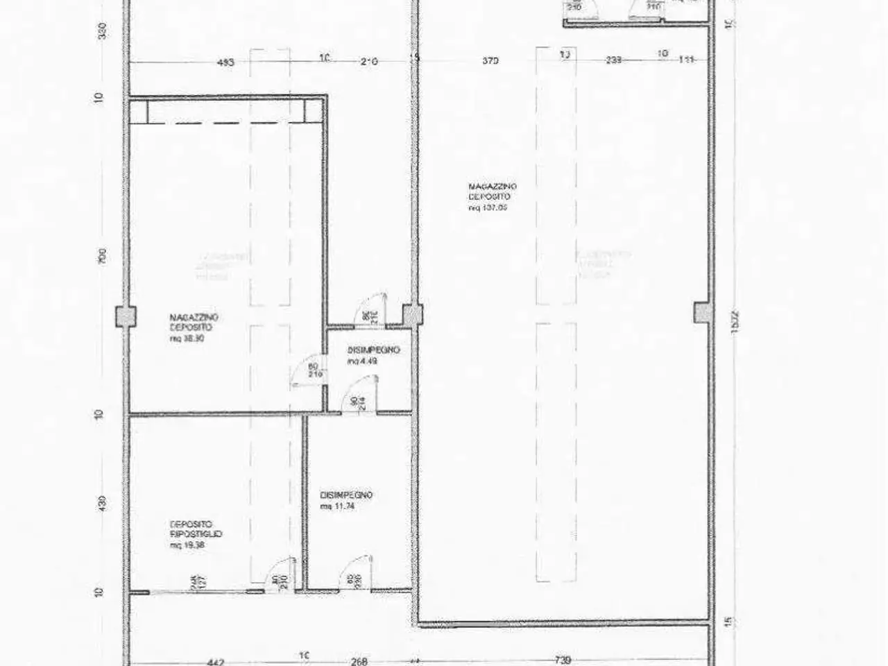 Magazzino in         Via Mafalda di Savoia Assia      , Reggio Emilia, {3} - Planimetria 1