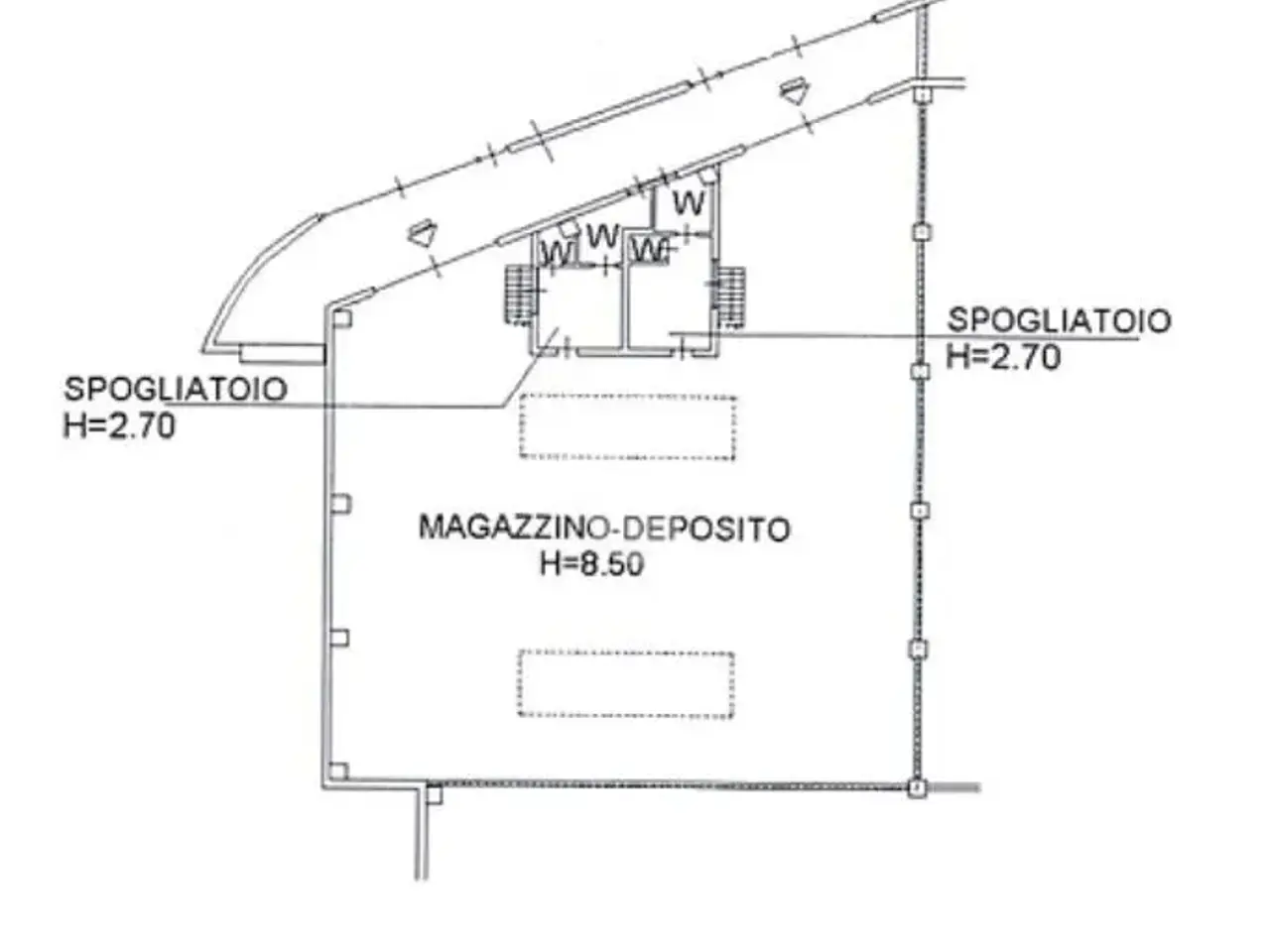 Capannone in Via delle Fornaci, Castello Di Brianza, {3} - Planimetria 1