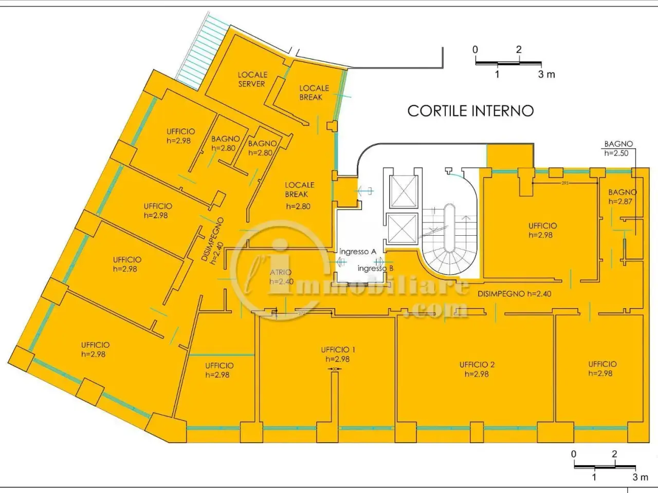 Ufficio in Piazza Giuseppe Missori, Milano, {3} - Planimetria 1