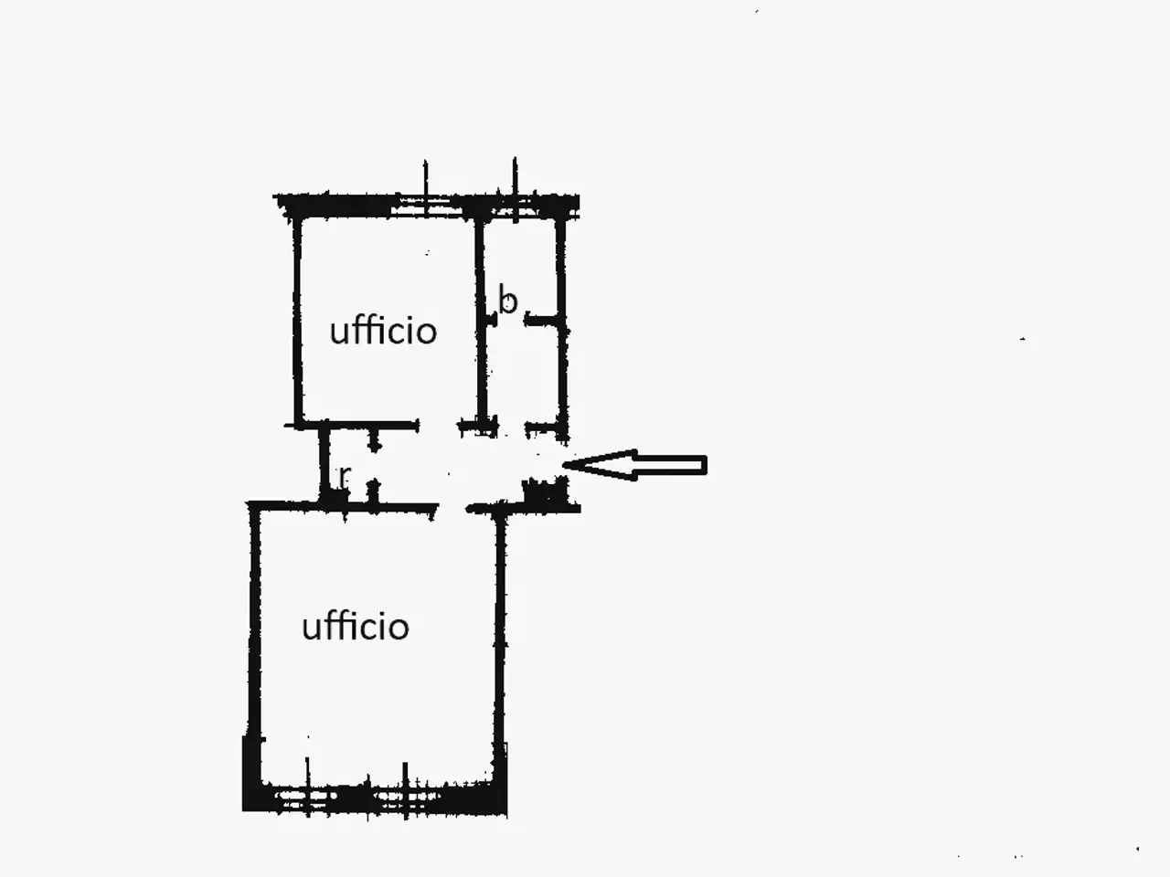 Ufficio in Via Monte Bianco 16, Monza, {3} - Planimetria 1