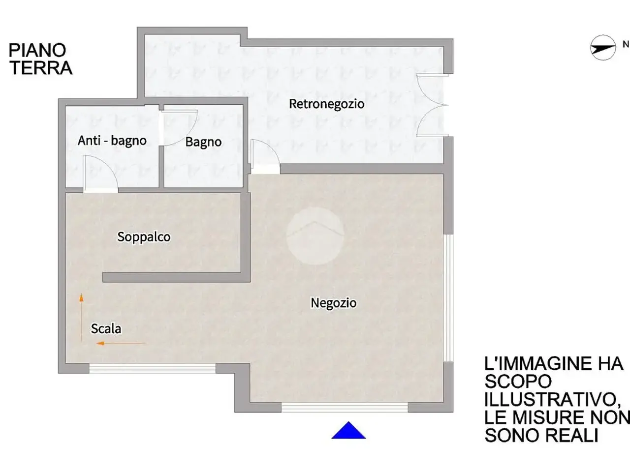 Negozio in Via Laureati 68, San Benedetto Del Tronto, {3} - Planimetria 1