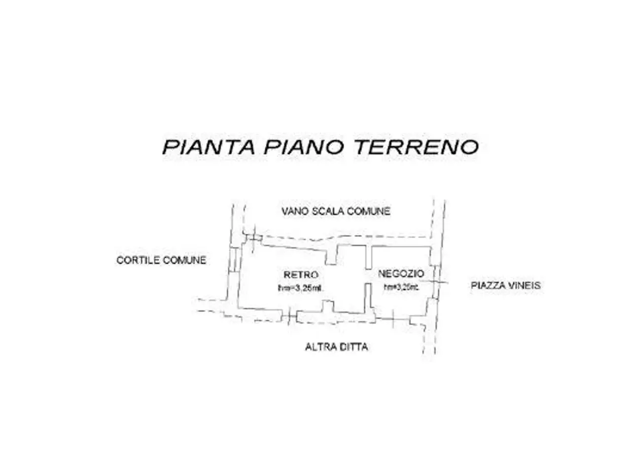 Negozio in Piazza Vineis 6, Saluzzo, {3} - Planimetria 1
