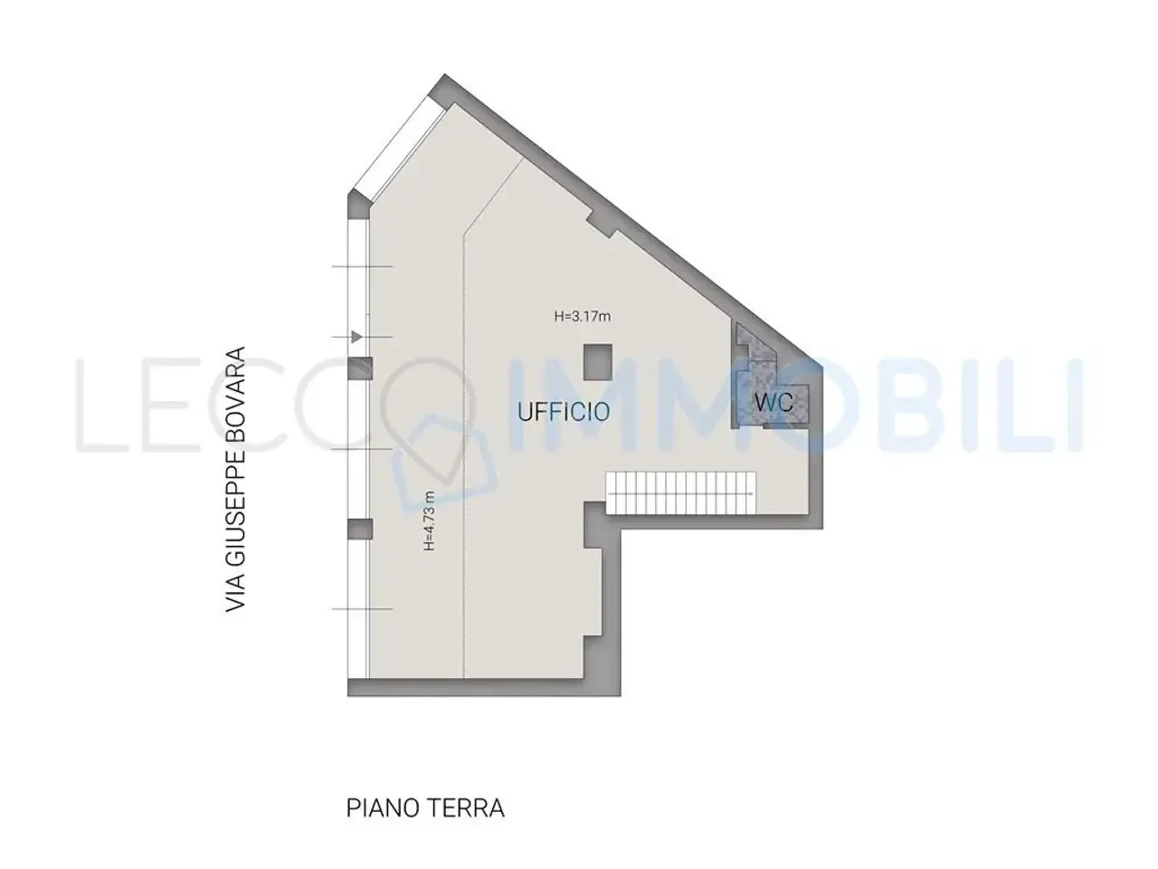 Ufficio in Via Bovara 53, Lecco, {3} - Planimetria 1