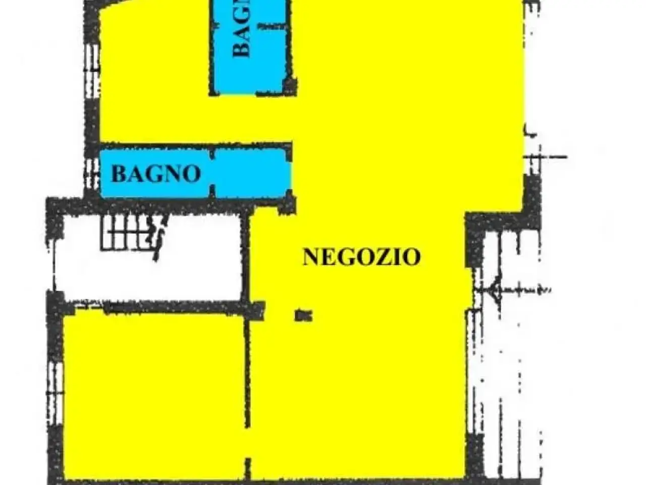 Negozio in Via Martiri della Liberazione, Spino D'Adda - Planimetria 1