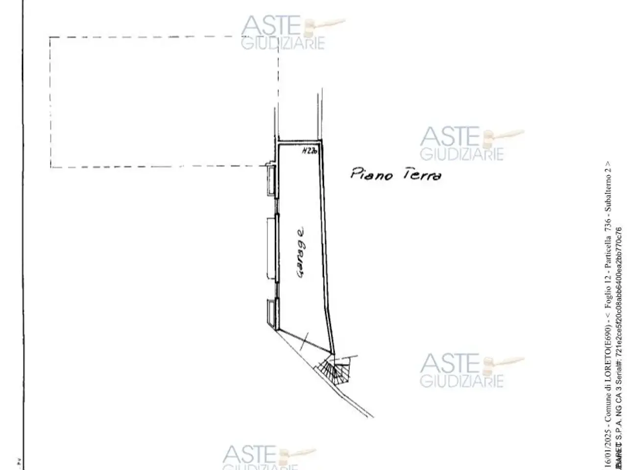 Garage in Via Valdicerro di Sopra, 3, 60025 Loreto An, Italia 3, Loreto, {3} - Planimetria 1